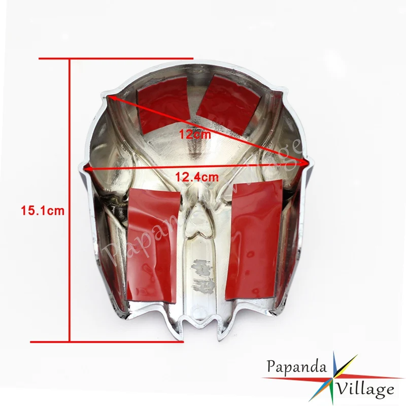 Аксессуары для мотоциклов Papanda хромированный чехол с черепом и рогом Harley Softail Dyna
