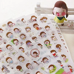 6 листов/набор милая девушка телефон календарная книга альбом Дневник Декор