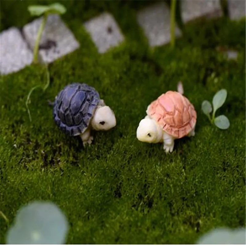 2 шт. Милая Мини Черепаха микро пейзаж домашний сад украшение DIY стеклянный