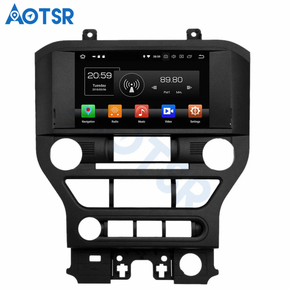 Android 8,1 автомобильный gps-навигатор мультимедийный автомобильный Радио плеер для Ford Mustang стерео нет автомобильный dvd-плеер