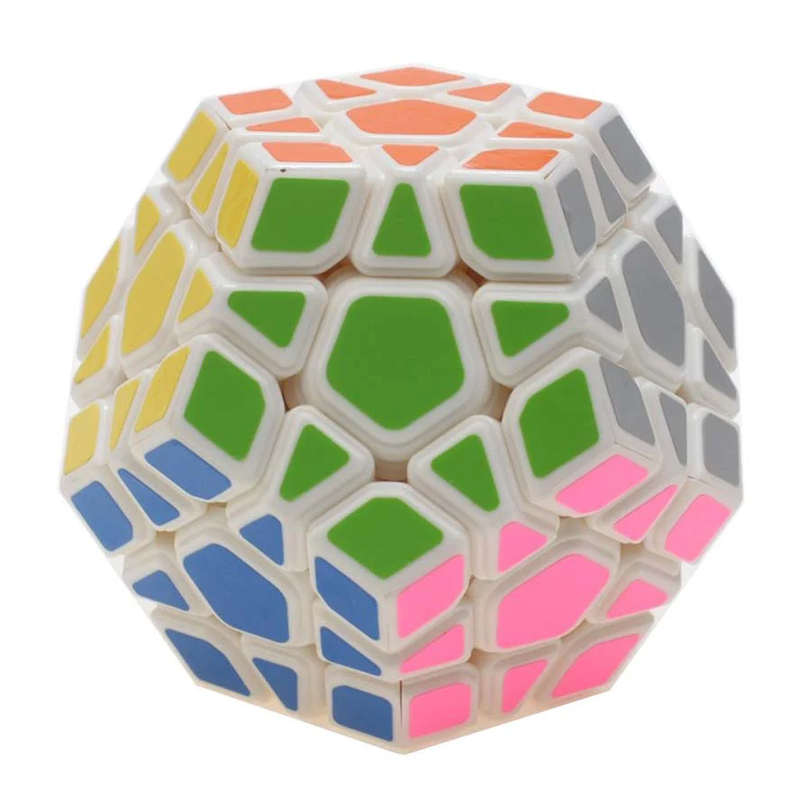 yuhu white 2x2x2 3x3x3 магический куб-мегаминкс стикер меньше стикер головоломка куб 12 Сторон Qiyi Shengshou YJ Fanxin куб додекаэдра игрушка - Цвет: yuhu white
