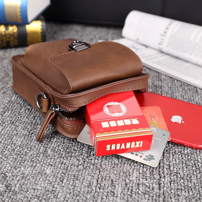 Vintage Fashion Design Zipper Belt Bags Mobile Phone Wallet Pocket Waist Pack Small Bum Bag | Багаж и сумки