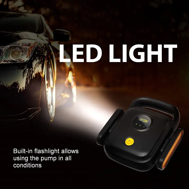 

HF-DC 12V Car Air Compressor Portable Tires Inflatable Pump Accessories Tire Tyre Inflator Electric Auto on Car Air Compres
