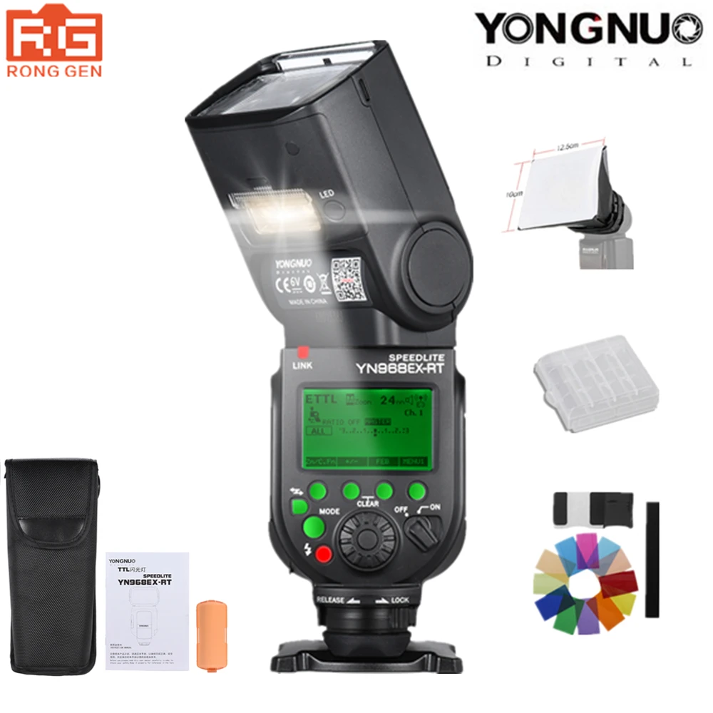 Вспышка YONGNUO YN968EX RT Speedlite с высокоскоростной синхронизацией TTL беспроводная со