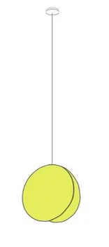 D20cm yellow Подвесные лампы для столовой, декоративный шнур, подвесной светильник, железный корпус, Современная подвеска в Северной Европе, светильник для ресторанов - Цвет корпуса: D20cm yellow