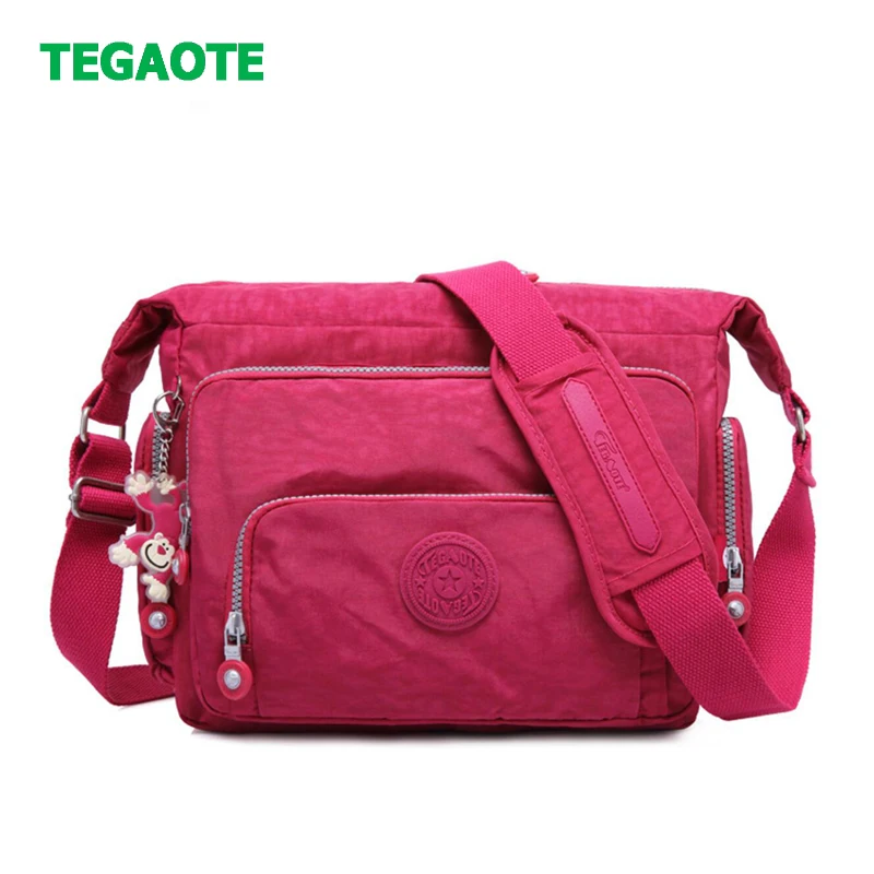 TEGAOTE Luxury Women Messenger Bag Nylon Shoulder Ladies Bolsa Feminina Waterproof Travel Women's Crossbody | Багаж и сумки