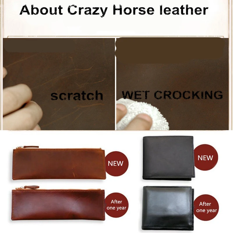 Мужские кошельки, винтажный кошелек Crazy horse из натуральной кожи, мужской кошелек, кожаный мужской кошелек, клатч, мужской кошелек, зажим для денег, сумка для денег