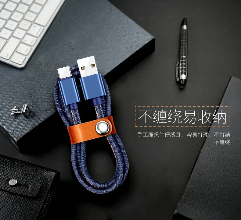 Кабель USB Type C SUOZUN 2 А кабель для быстрой зарядки и передачи данных Type-C зарядного