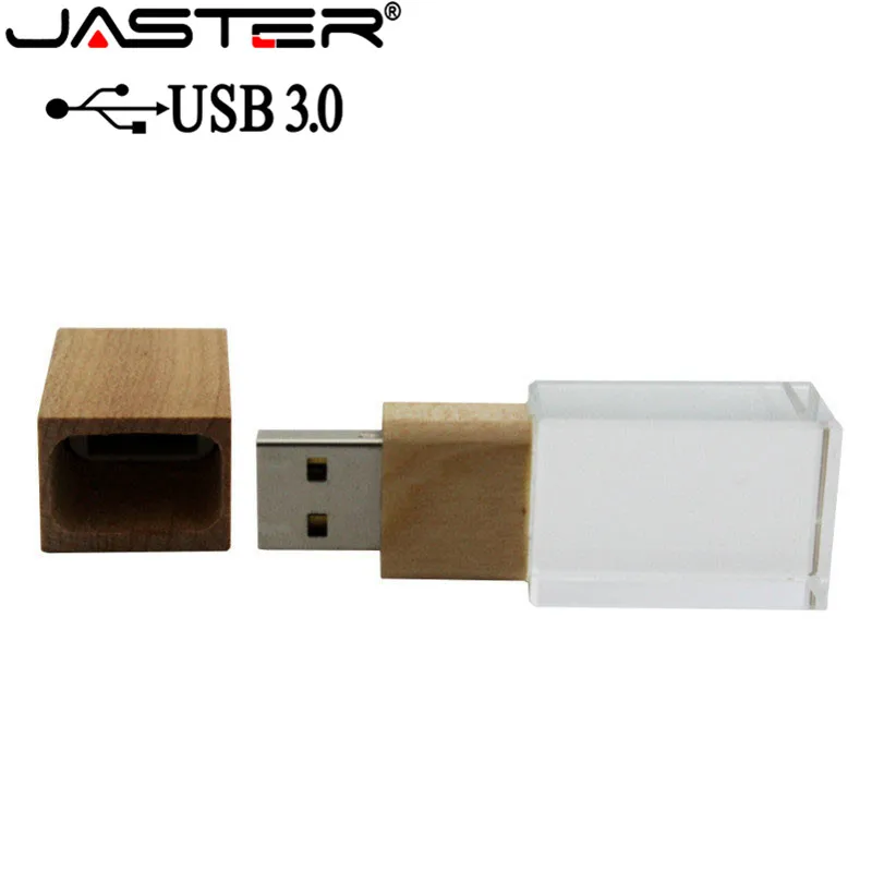 JASTER USB 3,0 креативный деревянный флеш-накопитель с кристаллами 4 Гб 16 г 32 Гб 64 Гб USB флеш-накопитель карта памяти(более 10 шт. бесплатный логотип