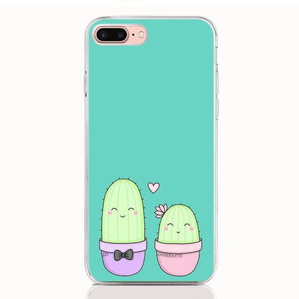 Милый чехол С КАКТУСОМ для iphone X XR XS MAX 4 4s 5 5S SE 6 6 S 7 8 9 Plus для iPod Touch 6 Футляр для телефона - Цвет: A01
