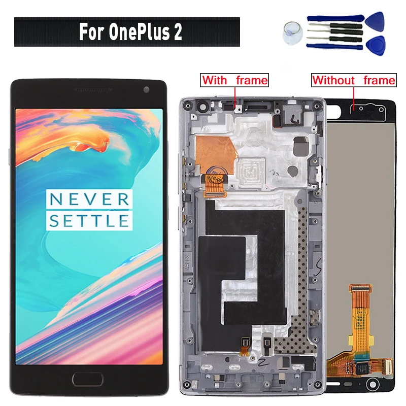 Для Oneplus 2 ЖК-дисплей + сенсорный экран в сборе 100% протестирован для A2001 A2003 A2005