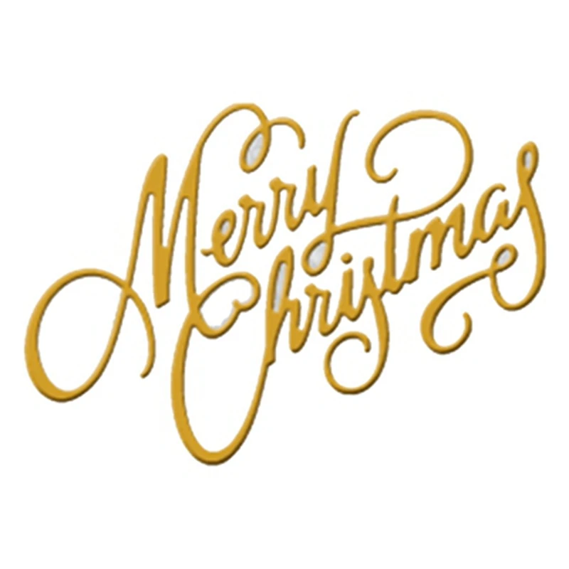 Трафареты для рукоделия с надписью Merry Christmas декоративные штампы скрапбукинга