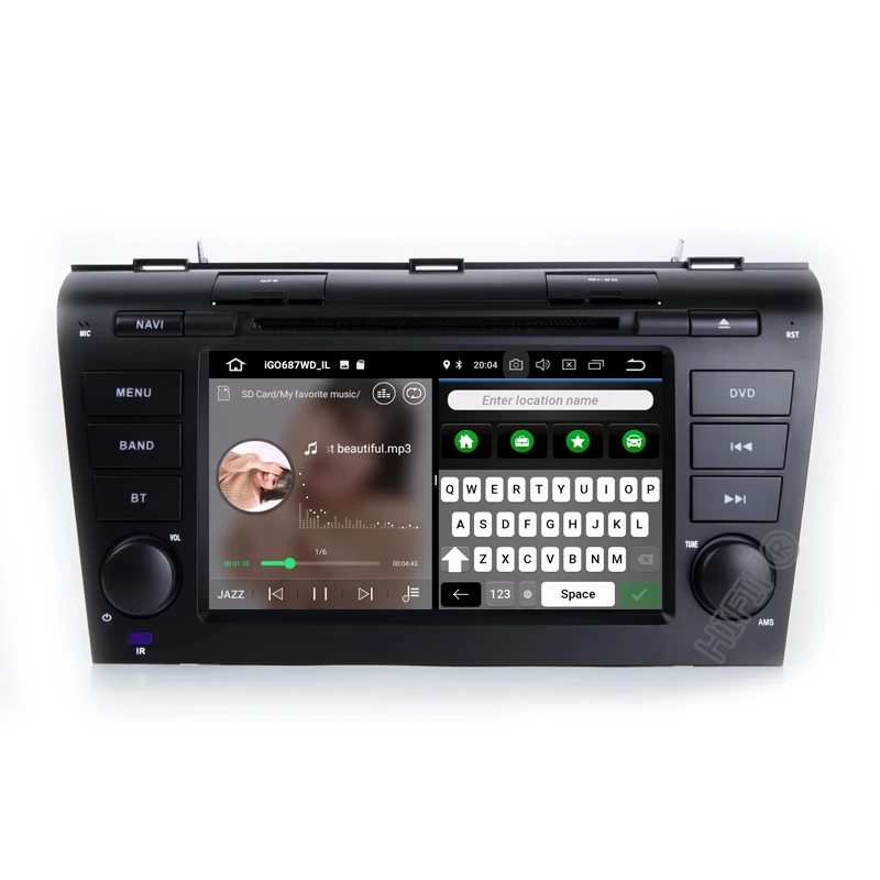DSP IPS 1024*600 8 Core 64G ROM 7 'ɺndroid 11 автомобильный DVD-плеер для MAZDA 3 2004-2009 GPS-навигация