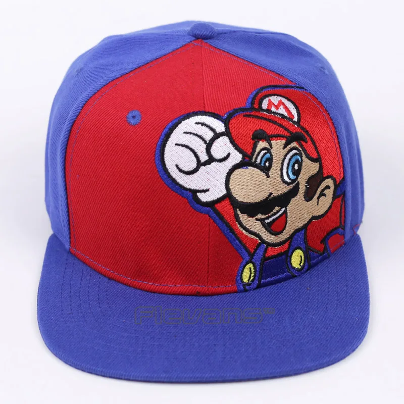Супер Марио Bros Марио Луиджи Йоши гриб Snapback бейсбольные кепки в стиле хип-хоп модные летние мужские женские солнцезащитные шапки пара шапки