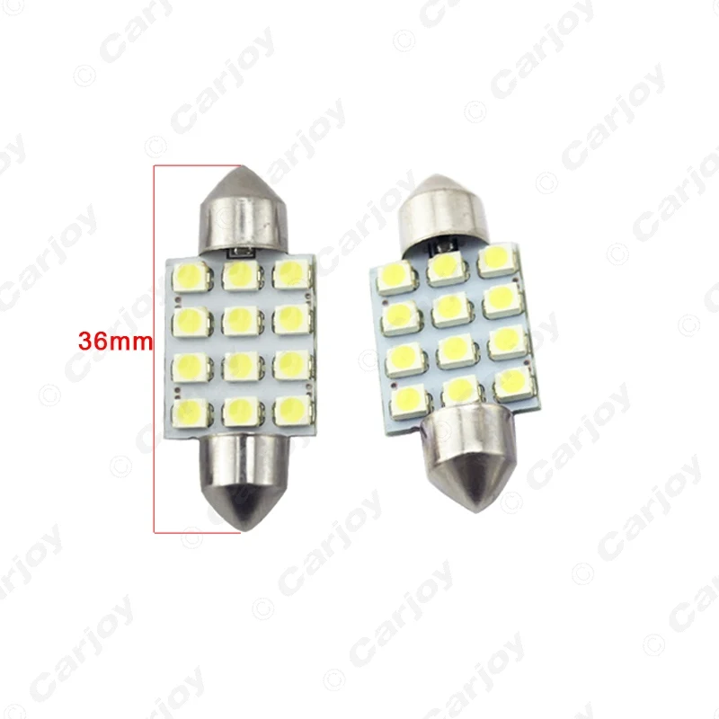 LEEWA 1 шт. белый 1210 12SMD 31 мм/36 мм/39 мм/41 мм автомобильный Festoon Dome светодиодный