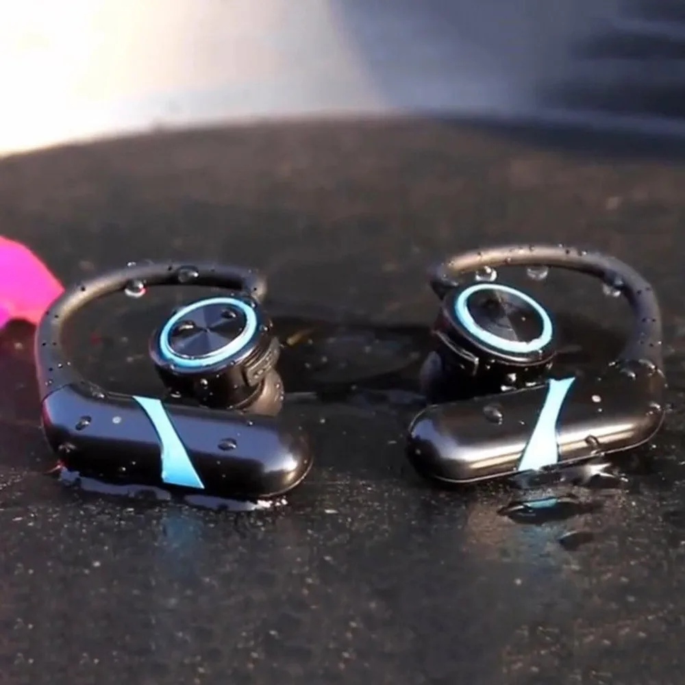 Беспроводные спортивные Bluetooth наушники с микрофоном вкладыши стерео Hi Fi гарнитура для режима свободные руки