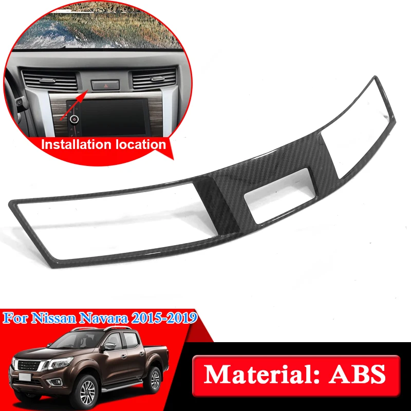 

Автомобильный Стайлинг ABS хром для Nissan Navara NP300 D23 2017-2019 воздушная условная панель с блестками внутренние украшения автомобильные наклейки