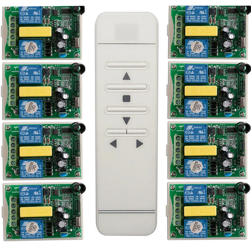 Трубчатый мотор двери гаража/проекционный экран/жалюзи AC 220 V RF беспроводной