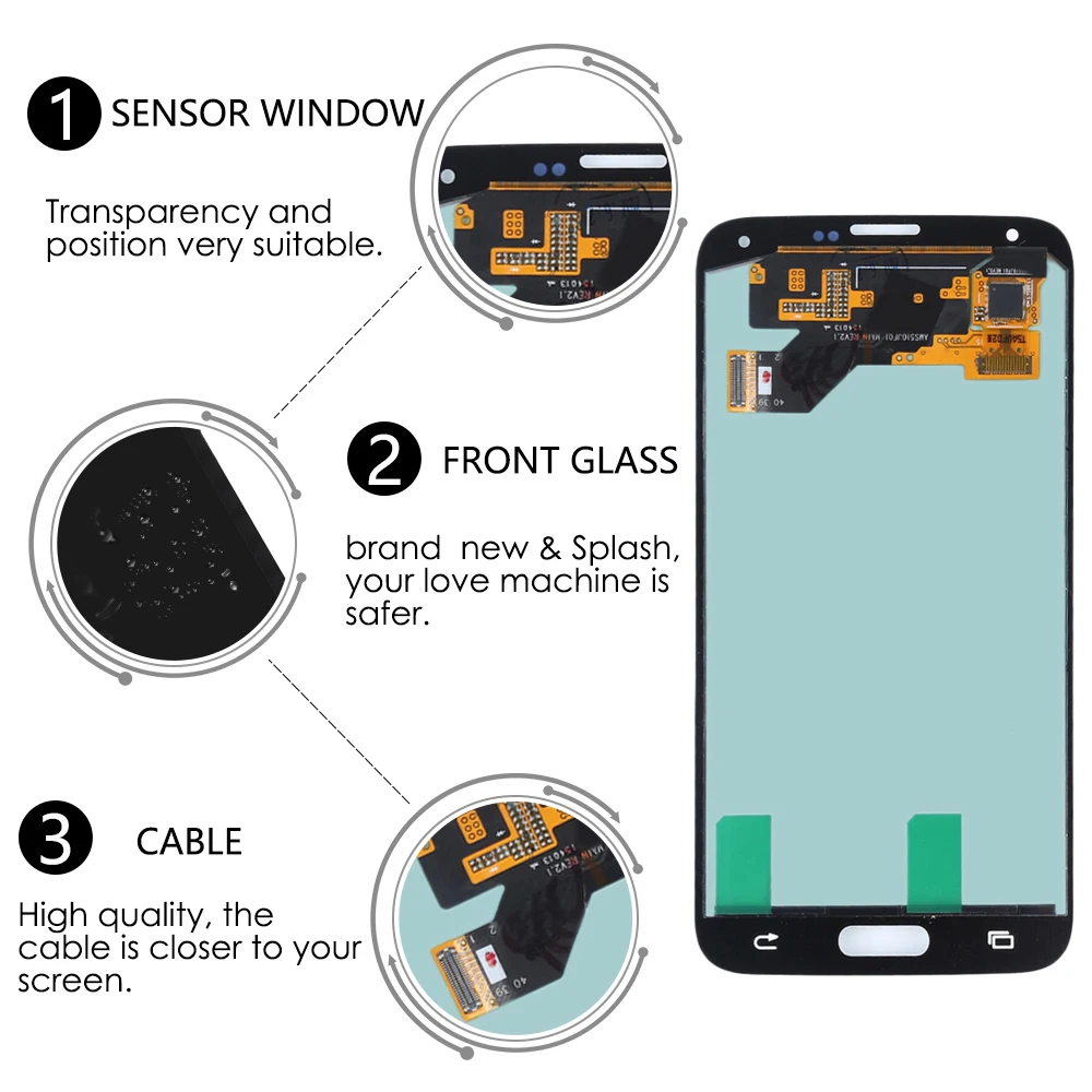 Супер AMOLED для SAMSUNG Galaxy S5 NEO LCD сенсорный экран дигитайзер Замена Neo дисплей SM G903M G903F