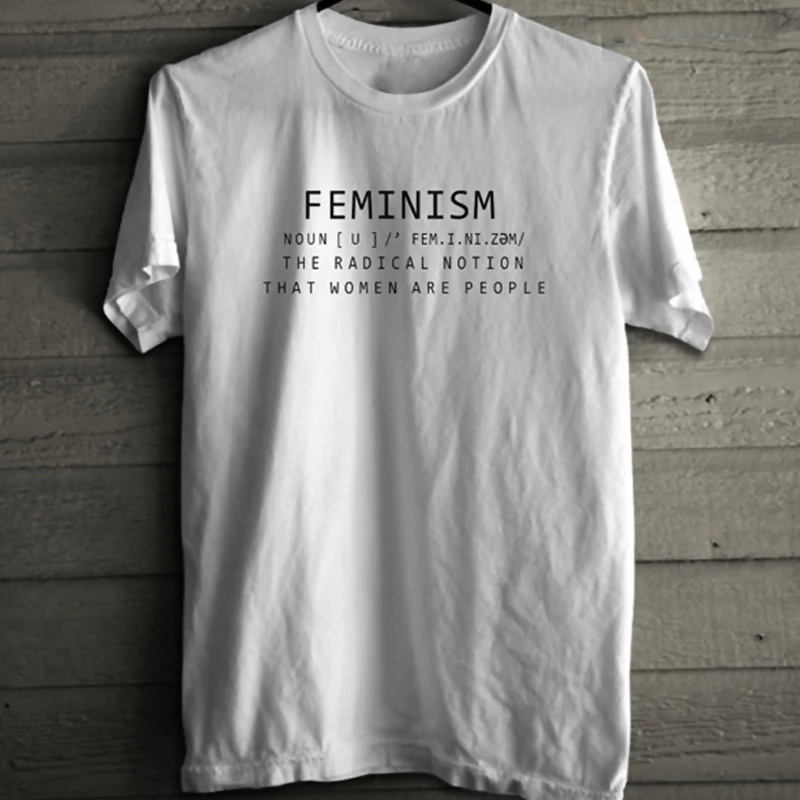 Женская футболка с надписью Feminism Definition забавная женская подарок модная из