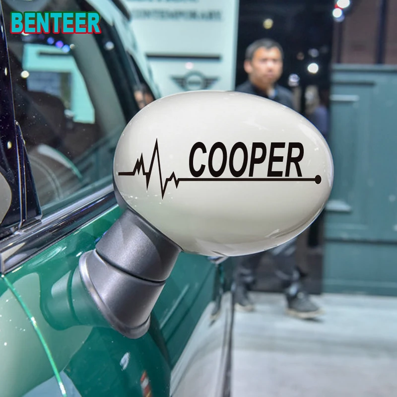 2 шт./лот Автомобильная наклейка на зеркало заднего вида для MINI Cooper One S Countryman R60