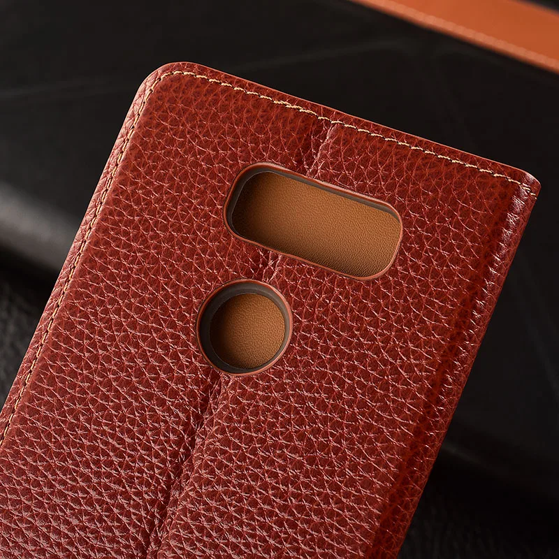 Чехол для LG V30 / Plus чехол KEZiHOME из натуральной кожи с зернистой фактурой кожаный