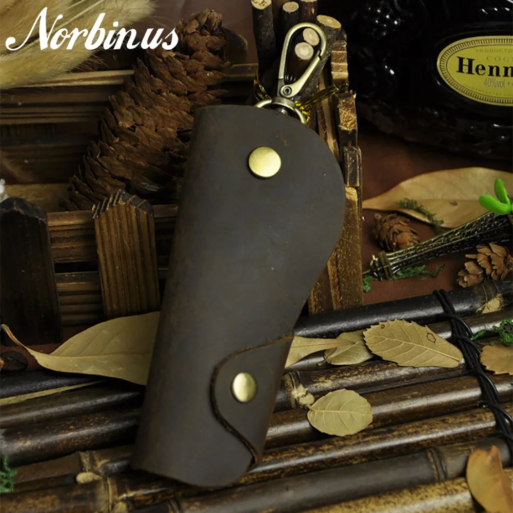 

Ключница Norbinus из натуральной кожи, для ключей, ключница, ключница, брелок из натуральной кожи, чехол-кошелек, сумка на крючке