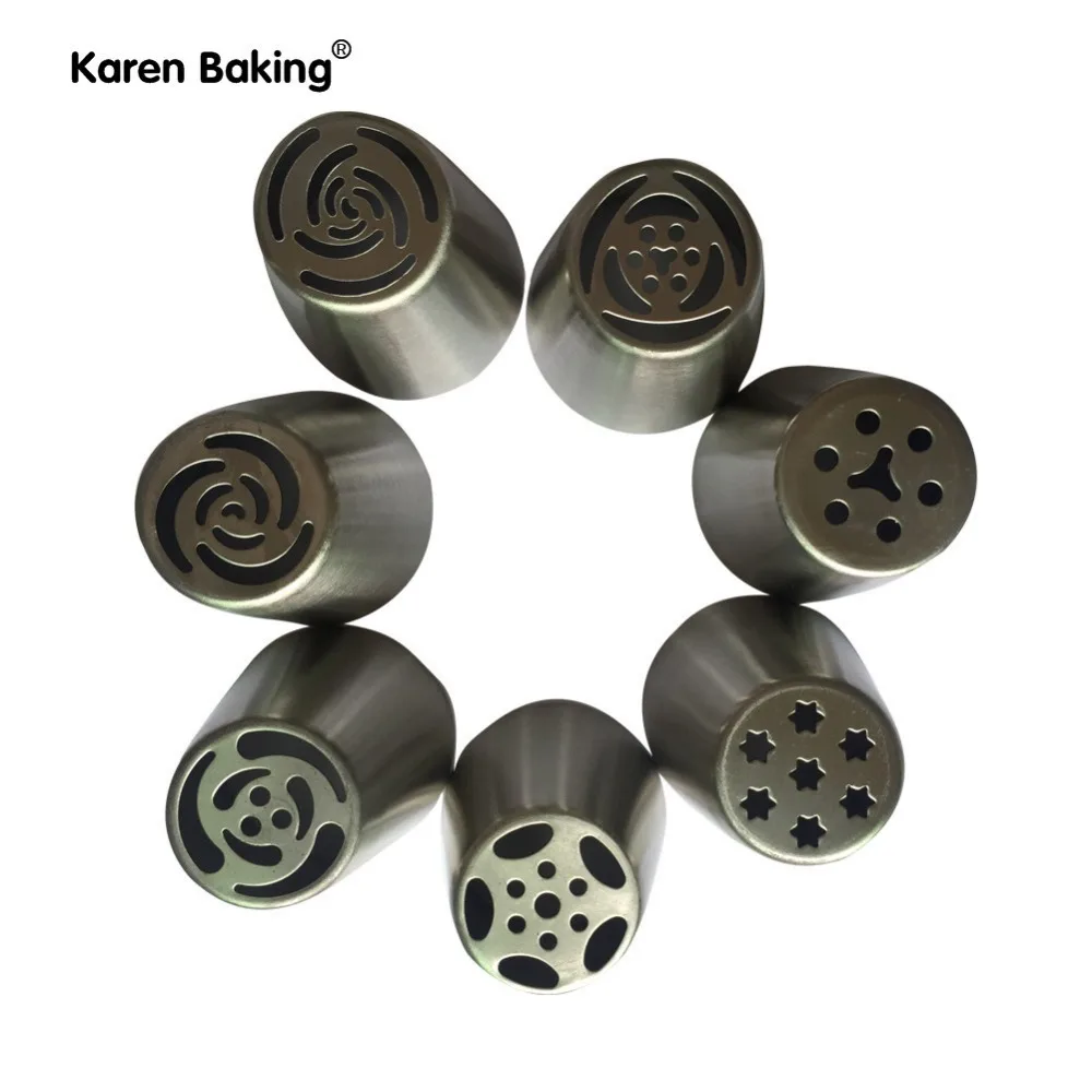 7 шт./компл. кухонный декор для торта DIY инструменты русские тюльпаны глазурь