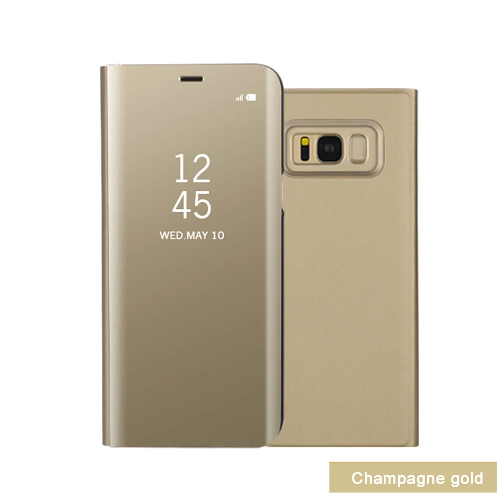 Умный зеркальный Чехол С Откидывающейся Крышкой для samsung Galaxy S10e S10 S8 S9 плюс A5 A7 A3 J5 J3 J7 A6 A8 плюс Note 9 8 S7 кожаный чехол