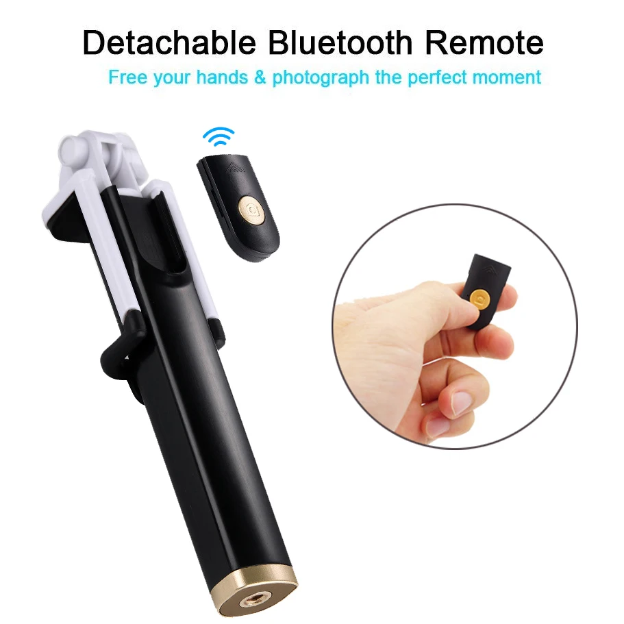 Duszake монопод селфи палка для смартфона палки Bluetooth Выдвижная штатив Gopro Xiaomi Iphone