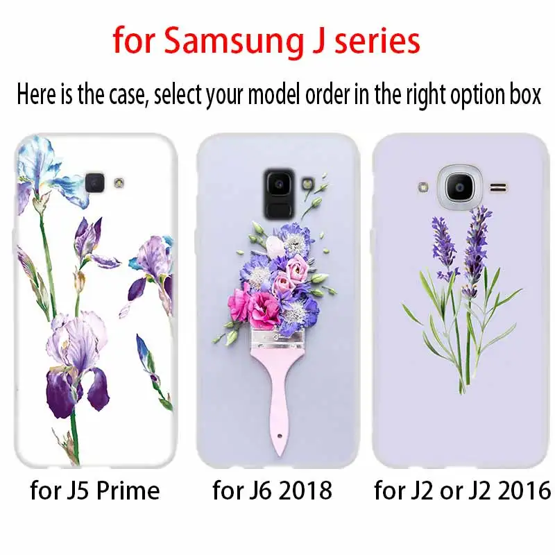 Чехол для Samsung Galaxy J6 J8 J3 J5 J7 J4 Plus 2018 2016 2017 EU Prime Pro Ace простой Лавандовый Фиолетовый