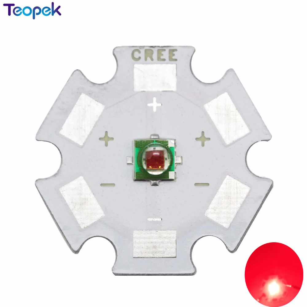 Cree Xlamp XPE 3 Вт фото красный 655 нм 660нм 2 1 5 В 350 1000ма XP E светодиодные бусины завод