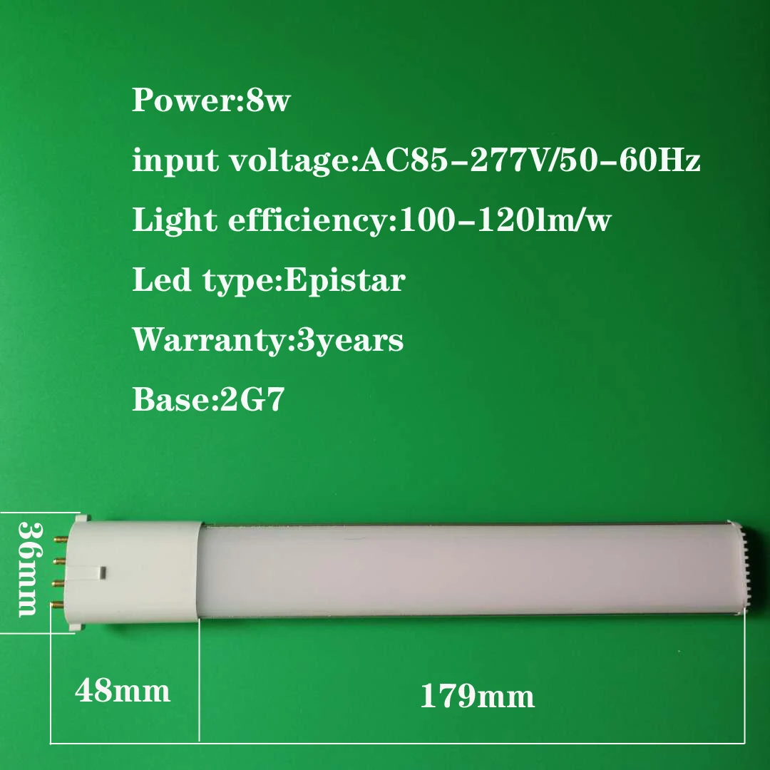 2G7 Светодиодная лампа 8 Вт 6 Вт 4 Вт led PL светильник яркость 2G7 Светодиодная лампа 8 Вт Замена CFL светильник