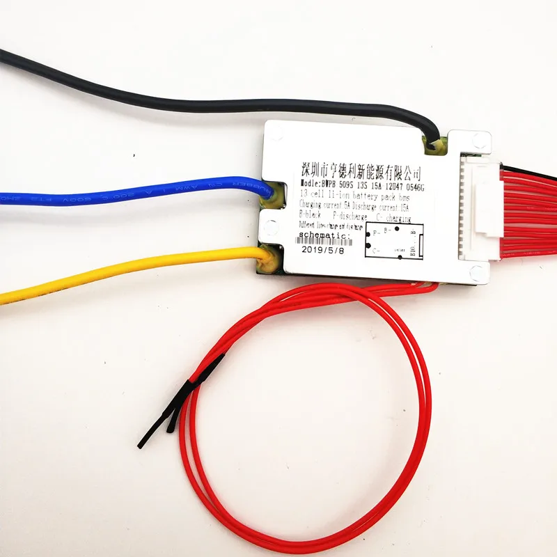 13 s bms 48 в e велосипед батарея bms с выключателем зарядки напряжение 54.6v15a 48 В hailong бутылка для воды стиль батарея pcm pcba
