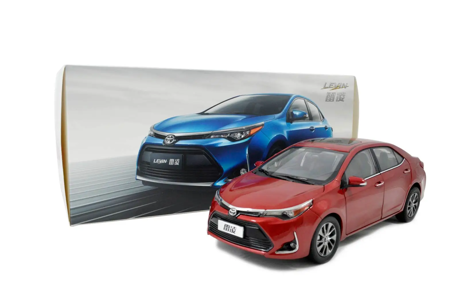 1/18 1:18 1 18 весы Toyota Левин 2017 красный статический имитация сплава Металлические