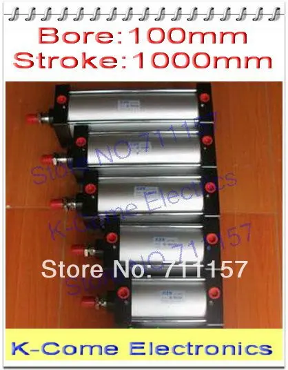 Airtac Тип 100 мм диаметр 1000 ход 1/2 &quotbsp SC 100x1000 Стандартный пневматический