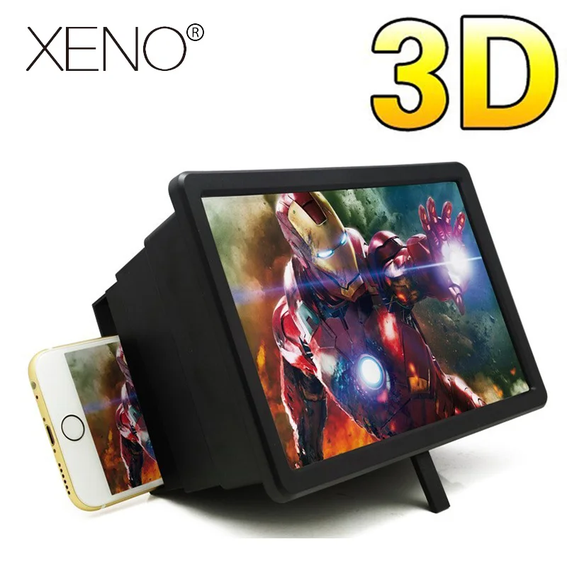 Высокая четкость усилитель экрана мобильного телефона 3D видео Лупа Портативный