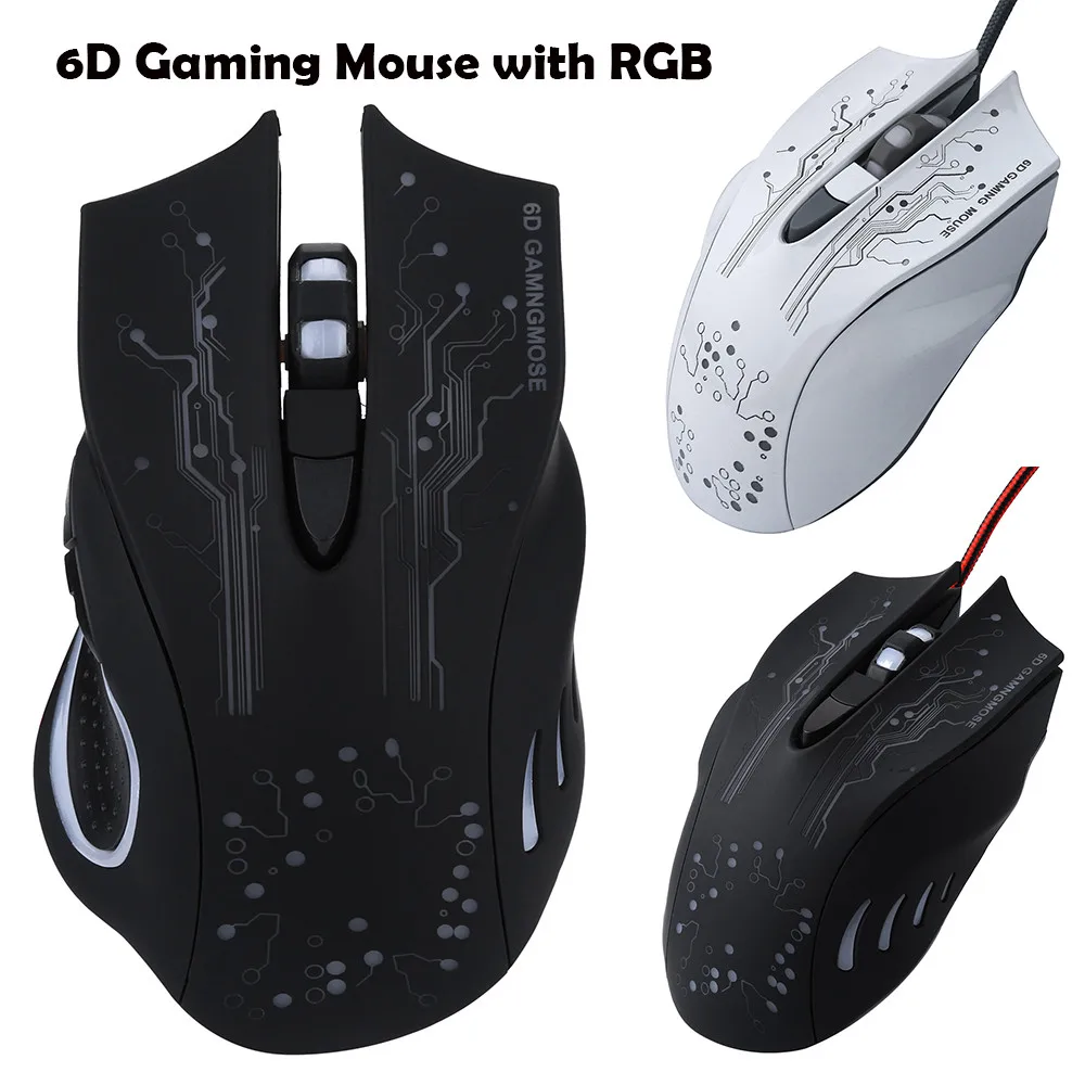 Продвижение ZELOTES 5500 точек/дюйм светодиодная оптическая 7D USB Проводная игровая