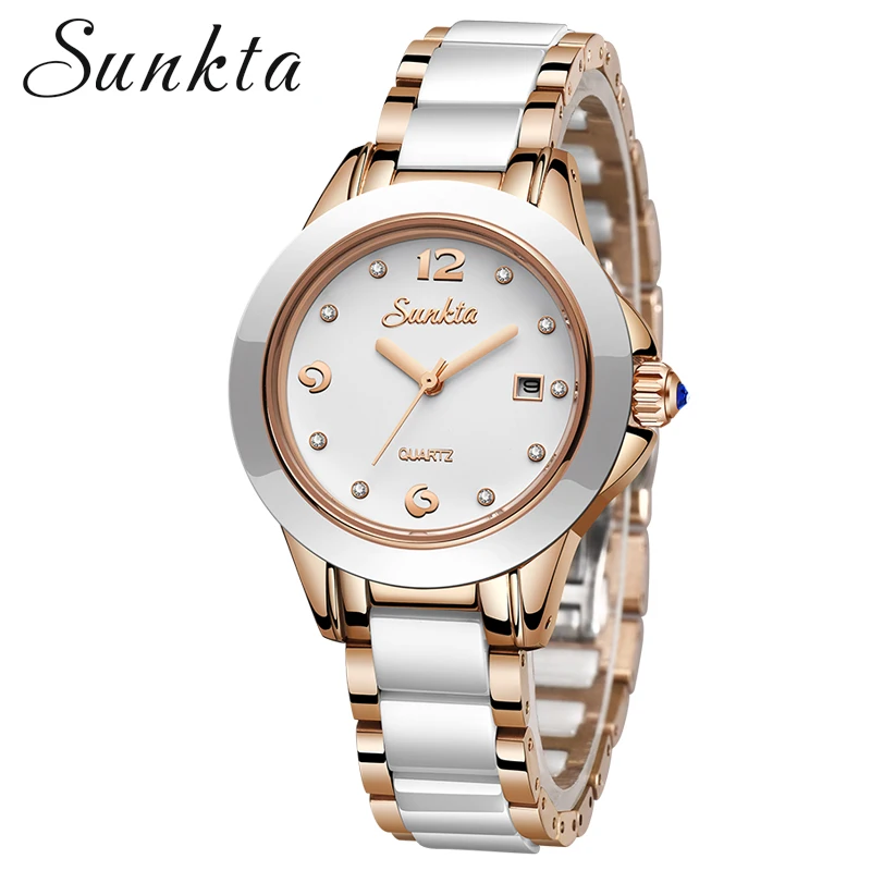 SUNKTA 2021New Rose Gold Watch Women Quartz Watches Ladies Top Brand Luxury Female Wrist Watch Girl Clock Relogio Feminino+Box enlarge