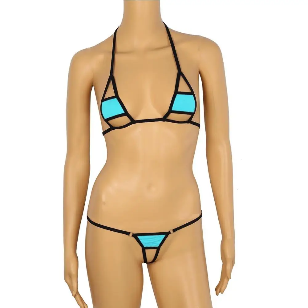 Женские Купальники микро бикини купальники мини топ с стрингами стринги