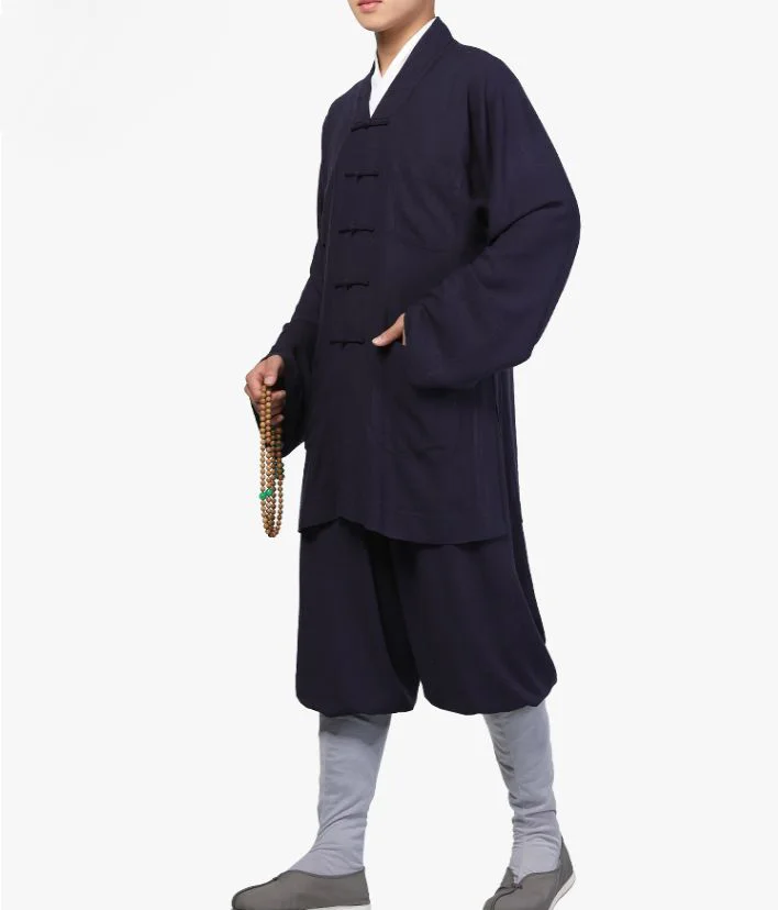 Унисекс Лето и весна Высокое качество буддийский шаолин костюм монаха дзен лежа