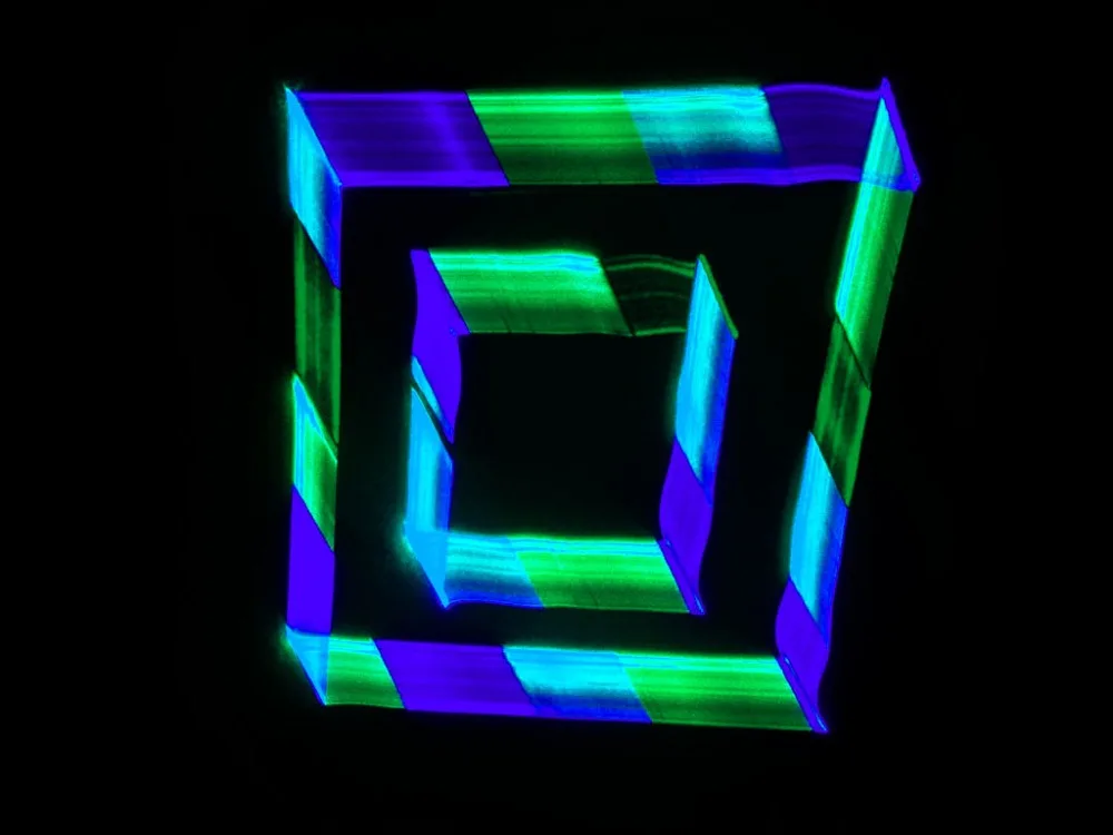 Лазерный сканер GBC с 3D эффектом, управление DMX, зеленый, синий, голубой канал, мощный проектор красочное освещение сцены, луч света для вечери... (art.: 7a27ab58c) - 7a27ab58c