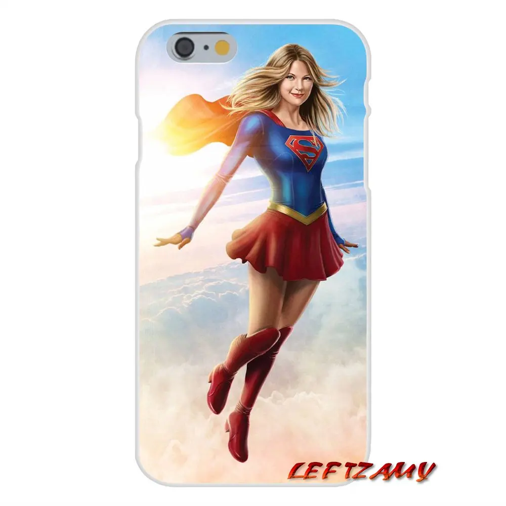 Supergirl Comics Hero для iPhone X 4 4S 5 5S 5C SE 6 6S 7 8 Plus Аксессуары чехлы телефонов | Мобильные