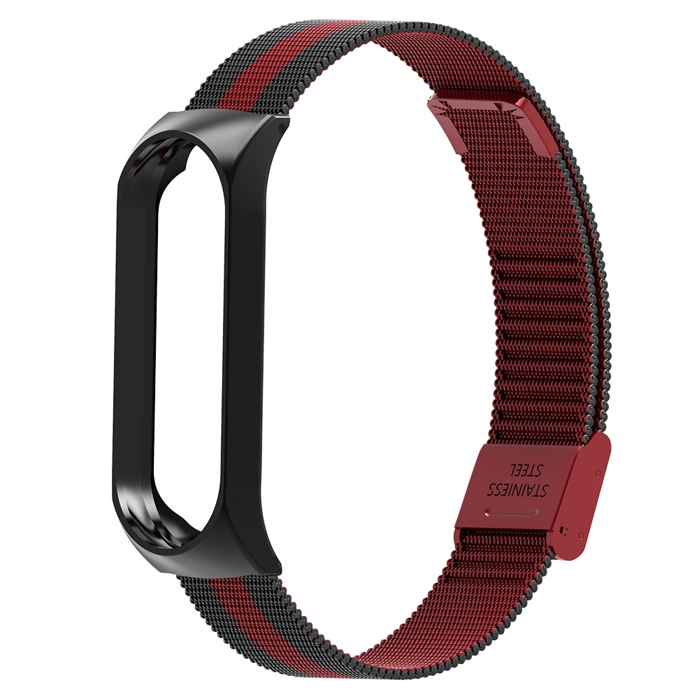 Nennbo, браслет на запястье, ремешок для Xiaomi Mi Band 3 MiBand 3, металлический браслет, ремешок на запястье из нержавеющей стали