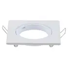 Регулируемый квадратный белый светодиодный светильник GU10 MR16 Светодиодный светильник для точечного светильника с окантовкой и кольцом светодиодный светильник