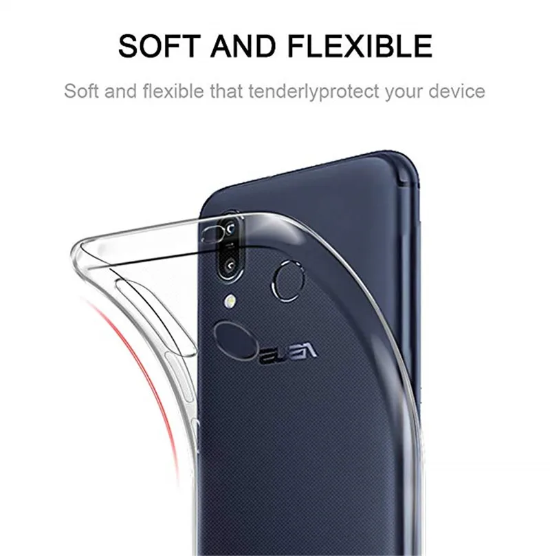 Мягкий прозрачный ТПУ силиконовый чехол для Asus ZenFone Max (M1) ZB555KL чехлы телефонов