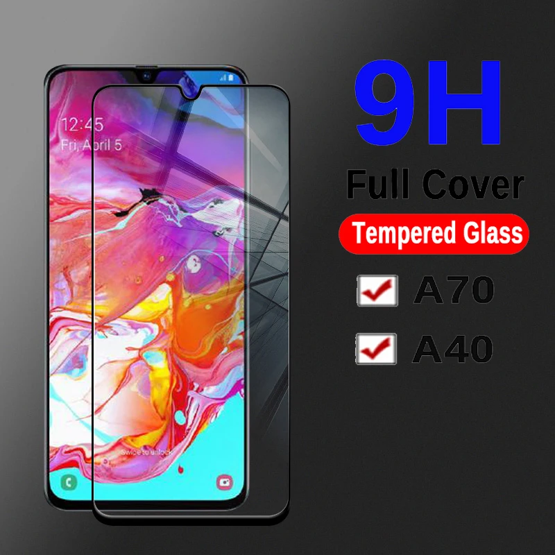 Для samsung Galaxy A70 A50 закаленное стекло Полное покрытие экрана протектор для samsung A 70 50 A40 Защитное стекло для экрана Защита