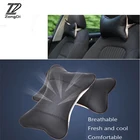 ZD для Renault Megane 2 3 Duster VW Touran Passat B6 Golf 7 T5 T4 Fiat 500, автомобильный подголовник, шея, Кожаная подушка