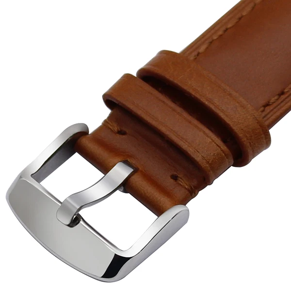 Ремешок для часов из натуральной кожи для Garmin Vivoactive 3 Ticwatch 2/E samsung gear Sport Quick Release Watch Band стальной ремешок с застежкой