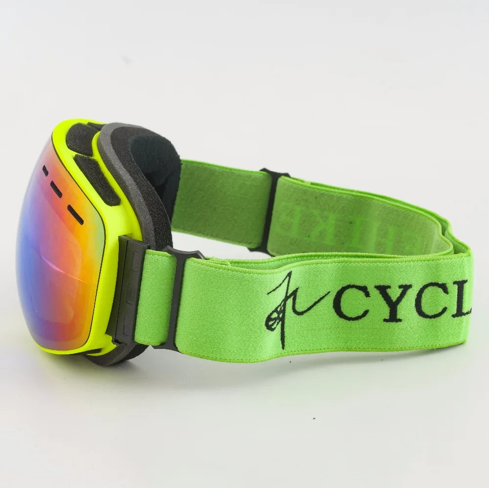 Лыжные очки с двойной линзой для мальчиков и девочек незапотевающие лыжные